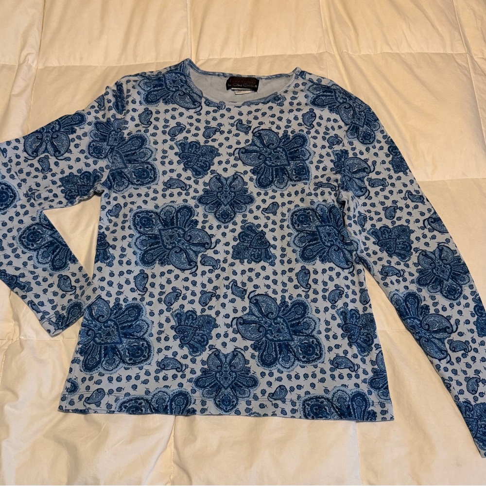Long sleeve cotton blouse